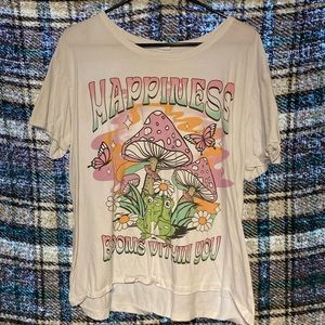 White happiness shirt